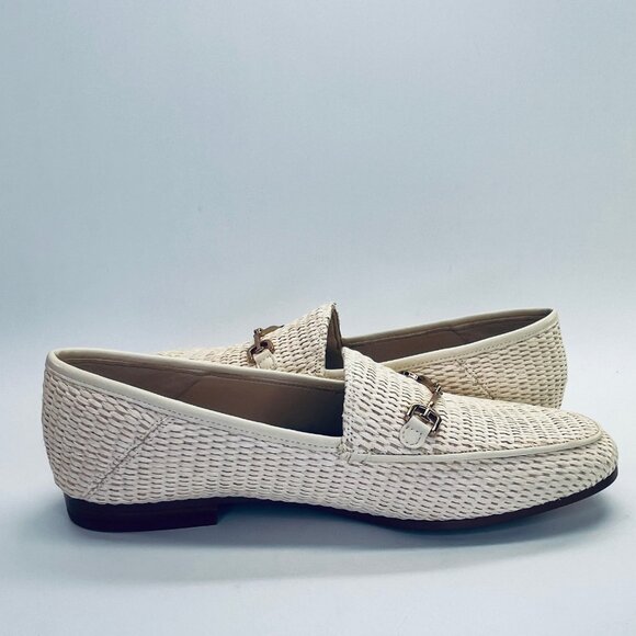 Sam Edelman Loraine Loafer Size 8.5M Linen Raffia Slip-On Flat Woven Shoe - Picture 7 of 16